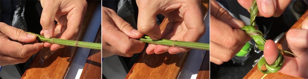 Demonstration of nettle cording