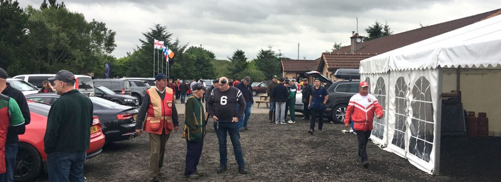 Competitors at the National Shooting Centre, Scotland