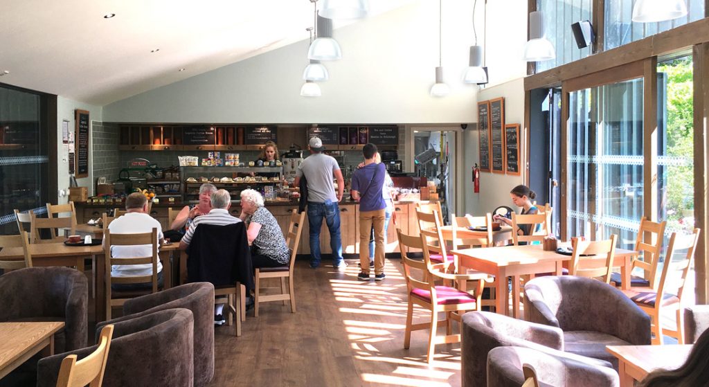 Internal view of Legends Coffee House at the Wallace Monument, Stirling