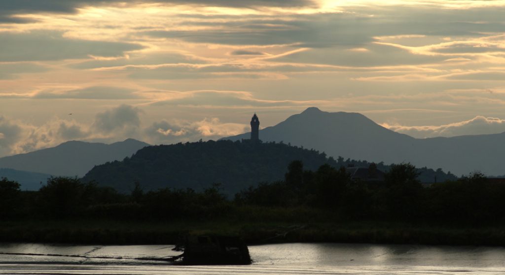 Evening view of the Wallace Monument, Stirling