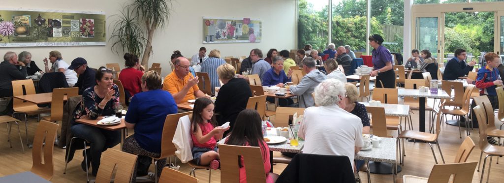 Internal view of the restaurant at Dobbies Garden Centre, Stirling