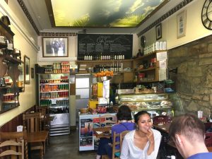 Internal view of Café Jaques in the Grassmarket, Edinburgh