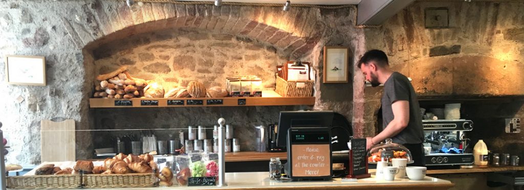 Internal view of La Barantine patisserie, Edinburgh