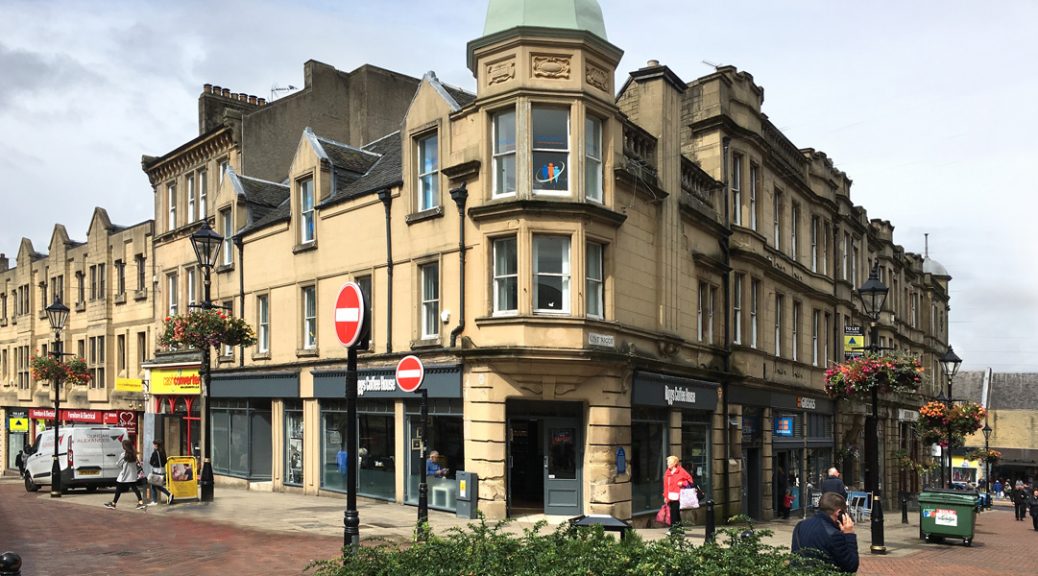 Exterior view of the Riggs Coffee House, Falkirk