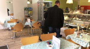 Interior view of Sorochas Coffee Shop, Falkirk