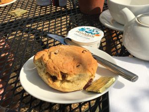 A scone at the Orangery Café at Ham House