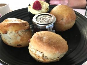 A scone at the Stirling Highland Hotel
