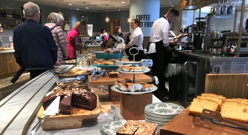 Internal view of John Lewis' Café by Benugo