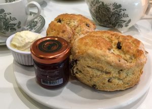 A scone at John Lewis' Café by Benugo