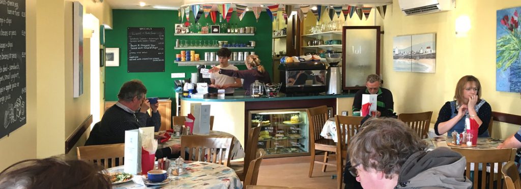 Interior view of Julias café, Stromness, Orkney