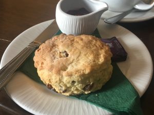 A scone at Robertson's Coffeehoose, St Margaret's Hope, Orkney