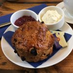 A scone at the Carnegie Courthouse, Dornoch