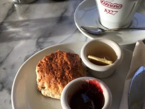 A scone at the Stirling Smith Art Gallery and Museum