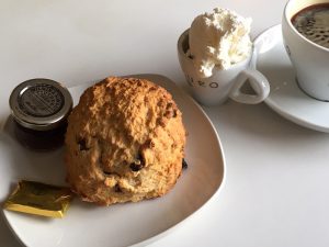 A scone at Kilmahog Woollen Mill