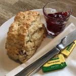 A scone at the Sundial Café in Limekilns