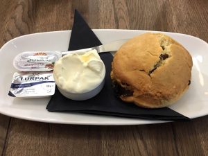 A scone at Café Belgica