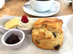 A scone at Fenwicks of Linlithgow
