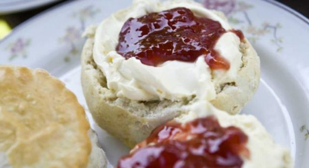 National Trust picture of a cream tea scone