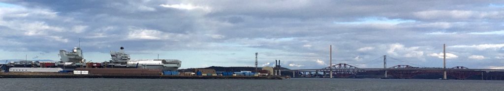 Rosyth Dockyard and the Prince of Wales aircraft carrier