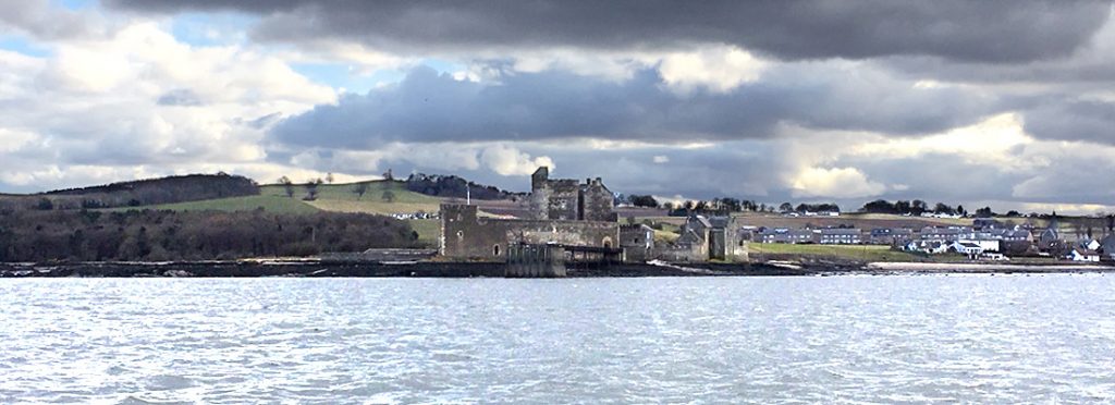Blackness Castle from the Forth Belle river cruiser