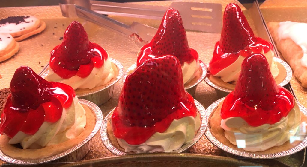 Strawberry tarts at the Portonian Bakery and Tea Room in Grangemouth