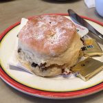 A scone at the Portonian Bakery and Tea Room in Grangemouth