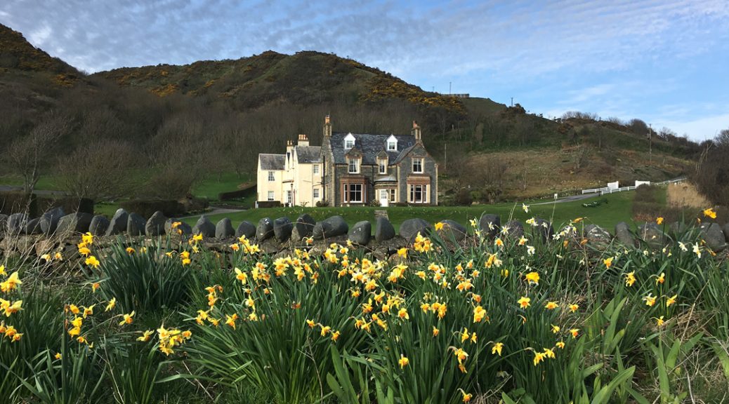 External view of Knockinaam Lodge Hotel, Mull of Galloway