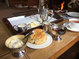 A scone at Knockinaam Lodge Hotel, Mull of Galloway