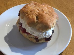 A scone at the National Shooting Centre Scotland