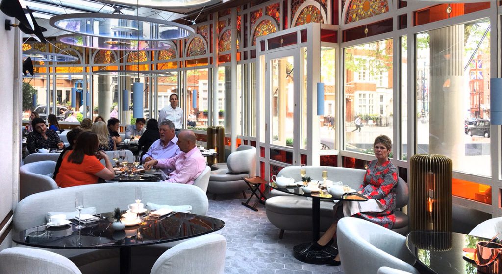 Internal view of the Connaught Hotel, Mayfair, London