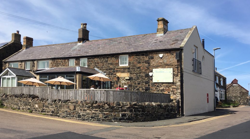 Exterior view of the Shoreline Café in Craster, Northumberland