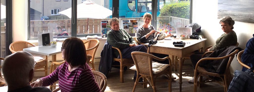 Interior view of the Shoreline Café in Craster, Northumberland