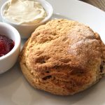 A scone at the Shoreline Café in Craster, Northumberland