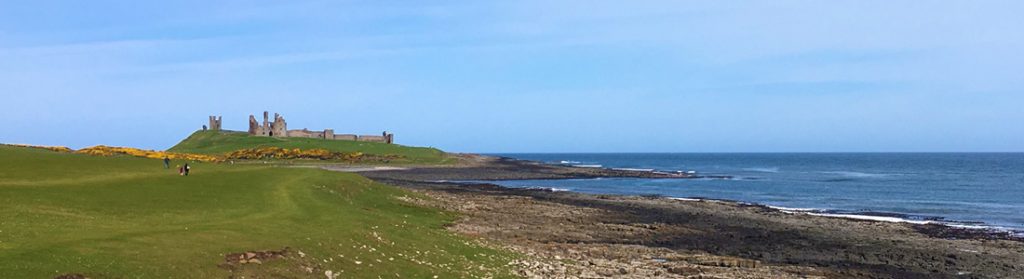 Dunstanburgh Castle near Caster, Northumberland