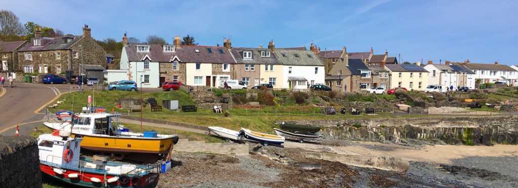 View of Craster village