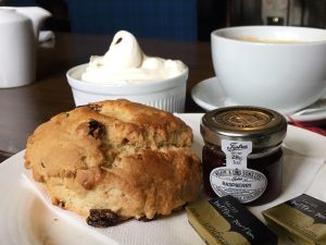 A scone at the Tweedale Arms Hotel in Gifford