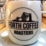 Forth Roasters coffee cup at Down The Hatch Café, Bistro, Port Edgar