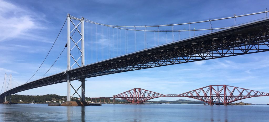 Forth bridges from Port Edgar