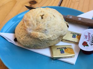 A scone at Down The Hatch Café, Bistro, Port Edgar