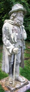 Statue of Edie Ochiltree at Abbotsford House