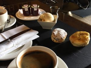 A scone at Cromlix House Hotel, Dunblane