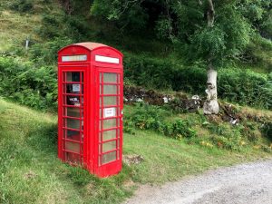 K6 telephone box on the Isle of Kerrera