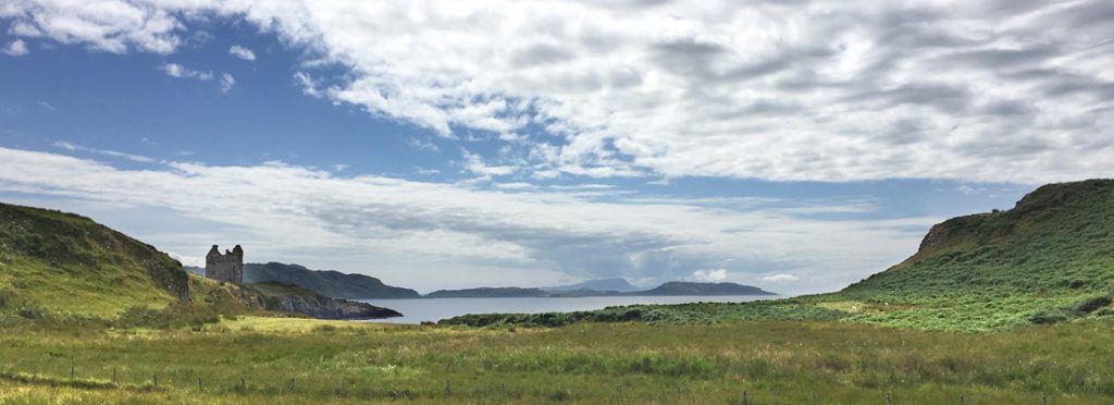 View of Gylen Castle on the Isle of Kerrera