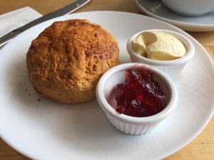 A scone at Café Mimi's in Auchterarder