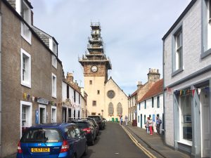 External view at the Clock Tower Café, Pittenweem