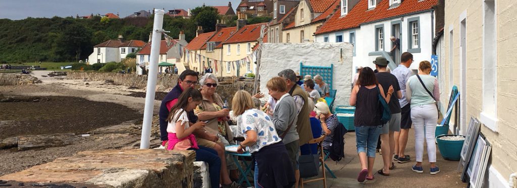 Exterior view of the Pop Up Café in Pittenweem, Fife