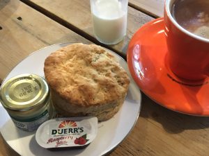 A scone at Applejacks, Callander