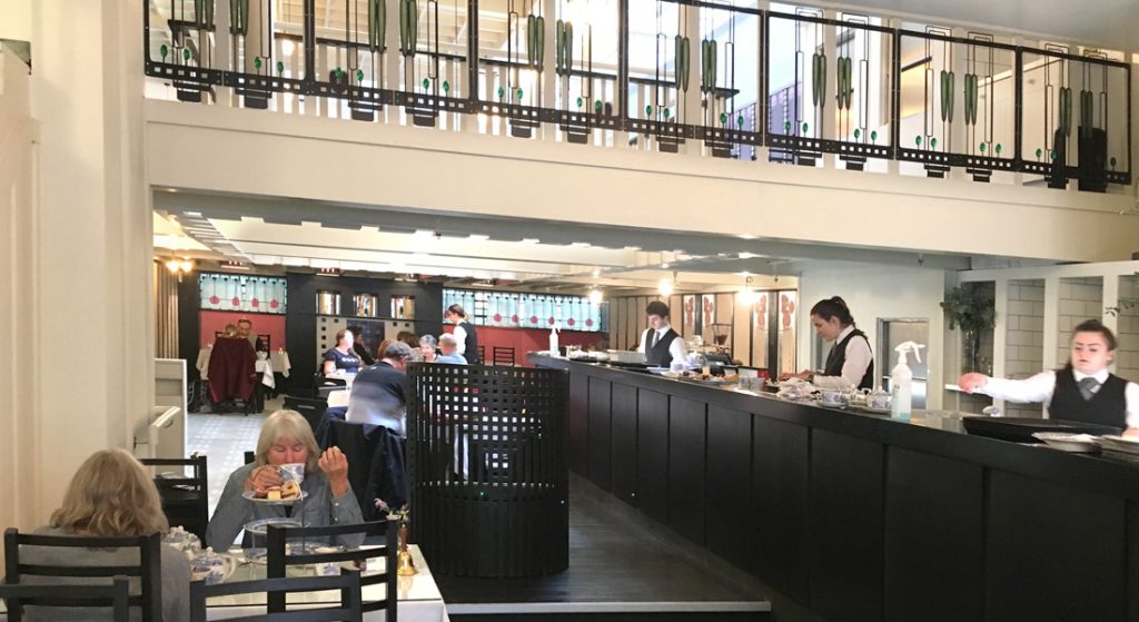 Interior view at Mackintosh at the Willow, Glasgow