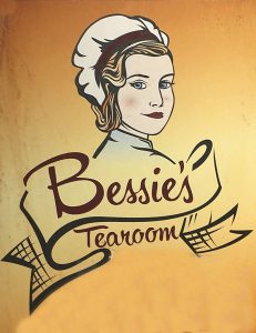 A ssign for Bessie's Tearoom, Culross