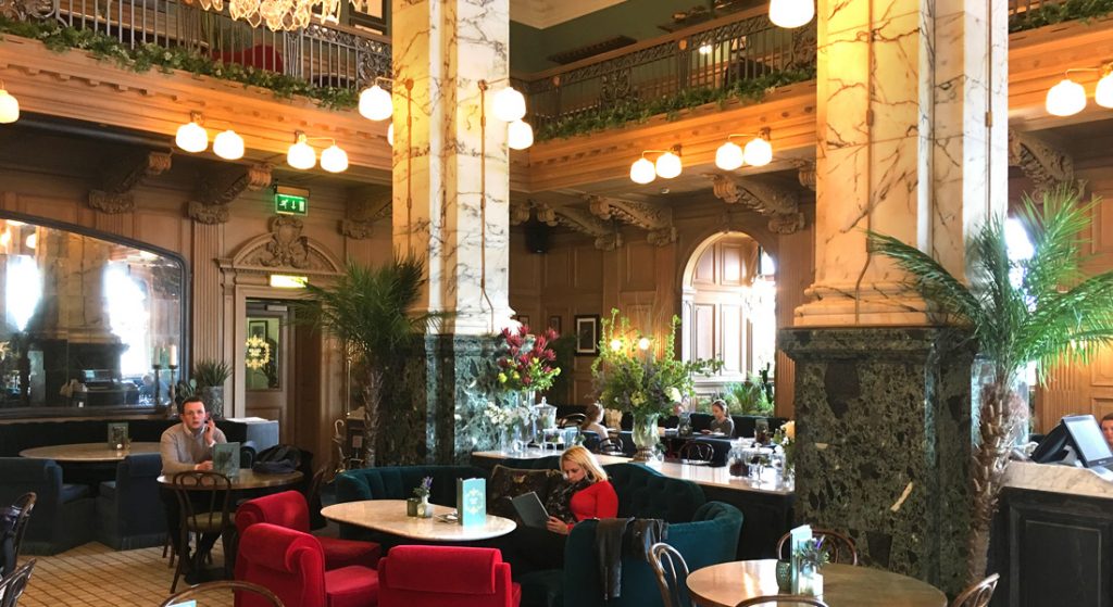 Internal view of the Grand Café, Scotsman Hotel, Edinburgh